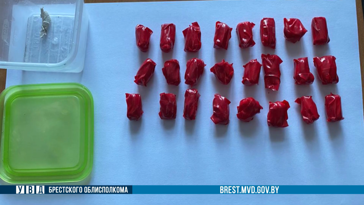 Курьер из России задержан в Пинске подготовленной закладки