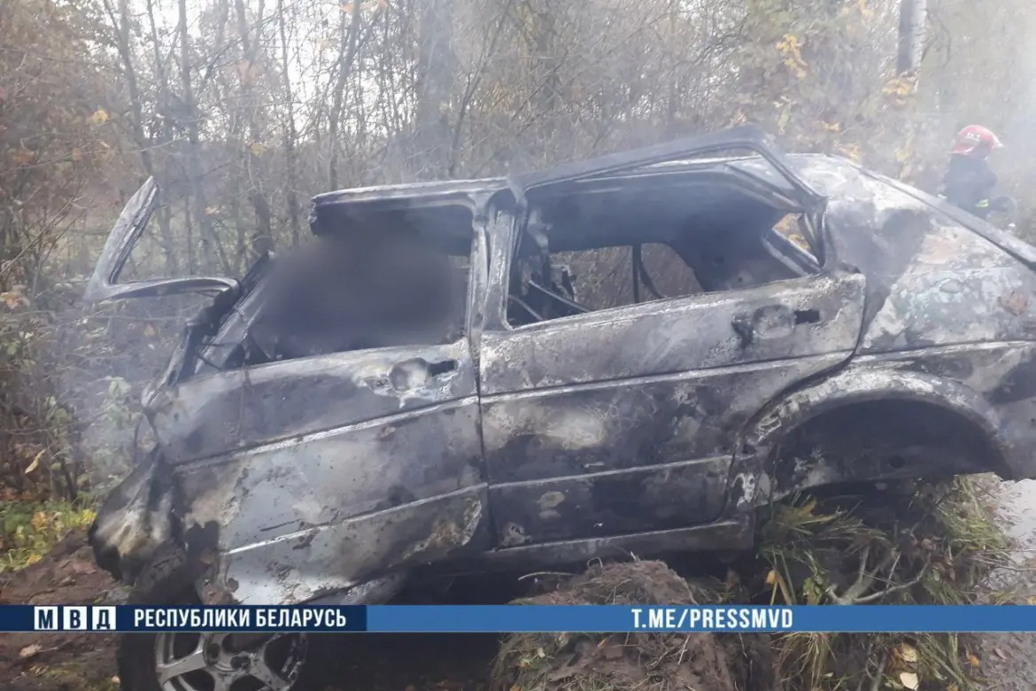 Смертельное ДТП — под Кричевом сгорел автомобиль с людьми внутри кричев ДТП